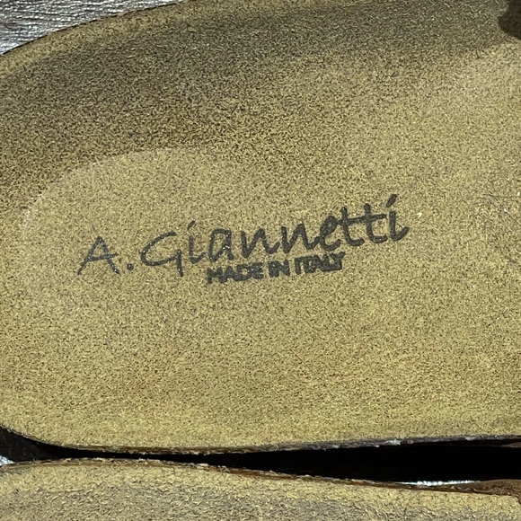 A. GIANNETTI WOMENS SANDALS MADE IN ITALY SZ 9.5 NWOT - Picture 3 of 5